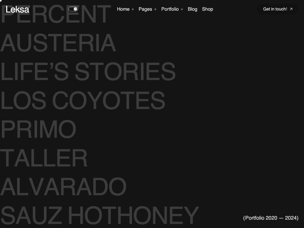 Fullscreen List